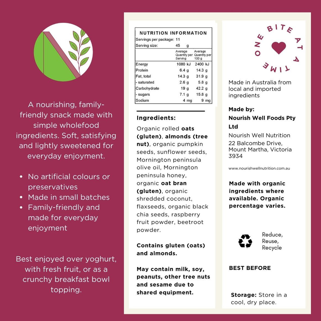 Beet Berry Crunch Granola